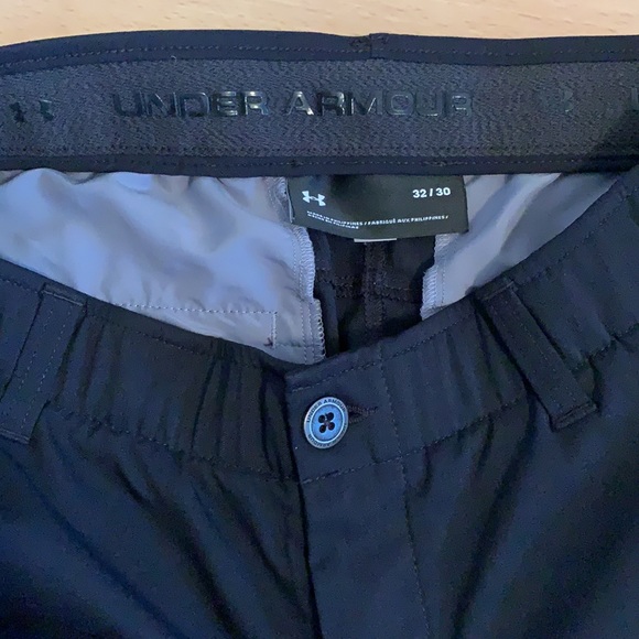 Men’s cropped UA golf pant black - Picture 2 of 4